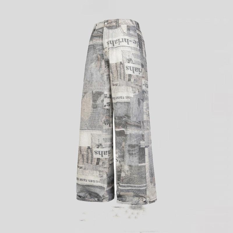 Men's Streetwear Wide-Leg Pants