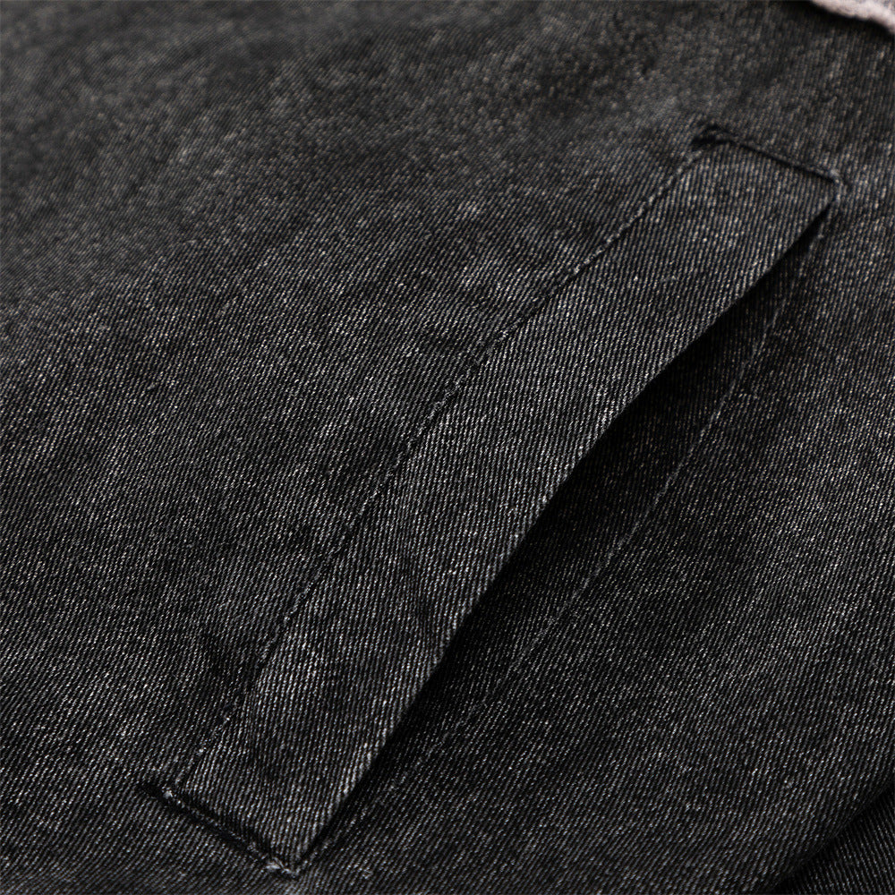 European And American Style Character Patch Stand Collar Jacket For Men And Women MuddyStock null