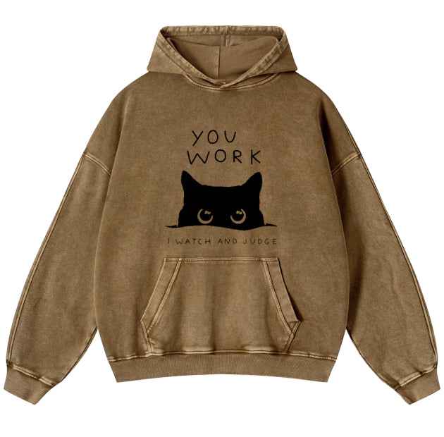 Loose Batik European Hoodie For Women Brown MuddyStock