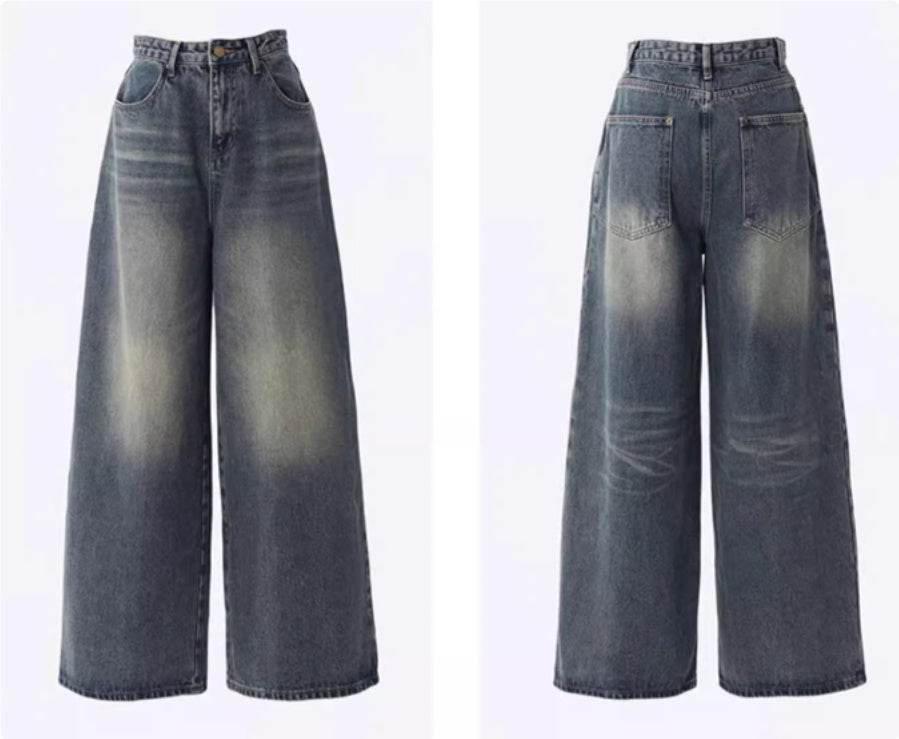 High Waisted Wide Leg Jeans For Women MuddyStock