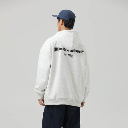 Retro Hooded Sweater Men And Women Irregular Zipper MuddyStock