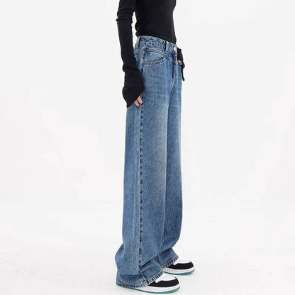 Women's Autumn Niche Loose Wide Leg Leisure Jeans MuddyStock