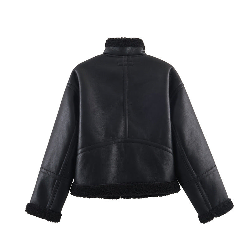 Women's Simple Double-sided Fleece Jacket All Products
