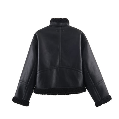 Women's Simple Double-sided Fleece Jacket All Products