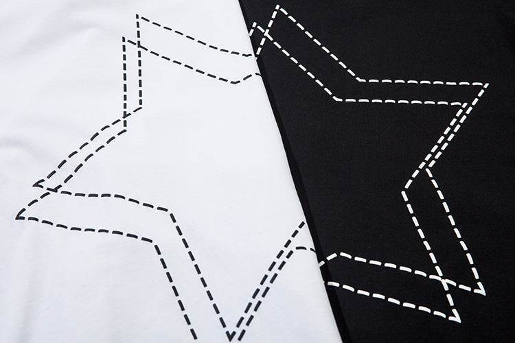 Fashion Five-pointed Star Graffiti Loose For Both Men And Women MuddyStock