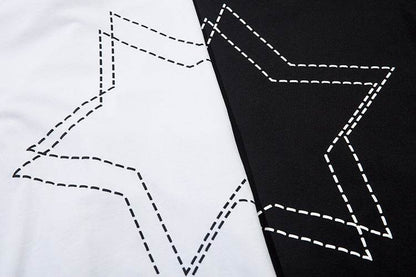 Fashion Five-pointed Star Graffiti Loose For Both Men And Women MuddyStock