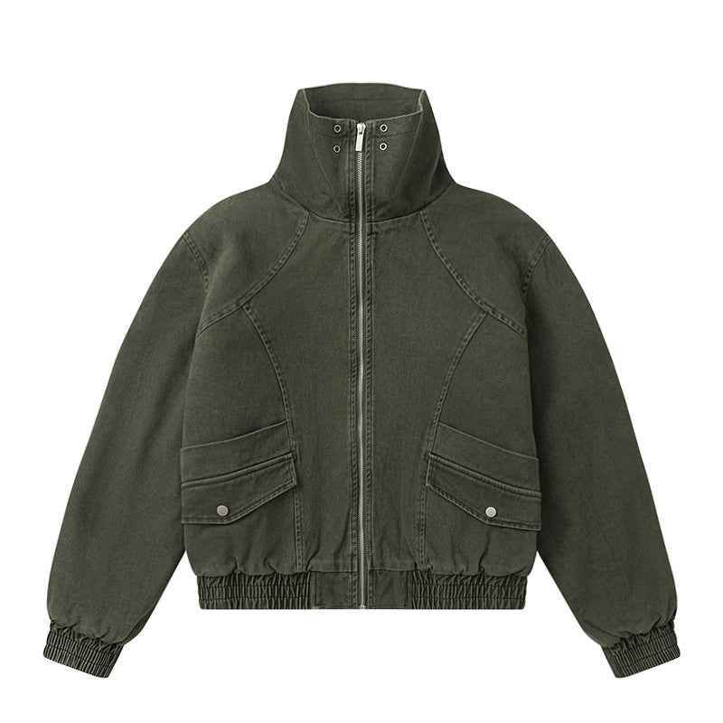High Collar Warm Cotton-padded Puffer Jacket For Men MuddyStock