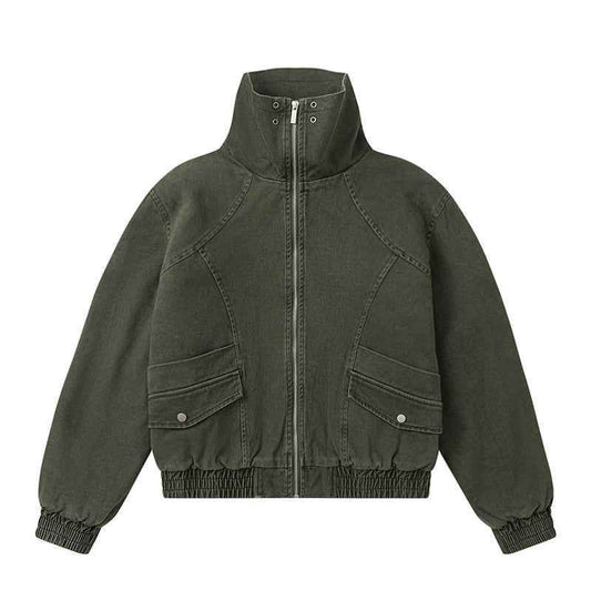 High Collar Warm Cotton-padded Puffer Jacket For Men MuddyStock