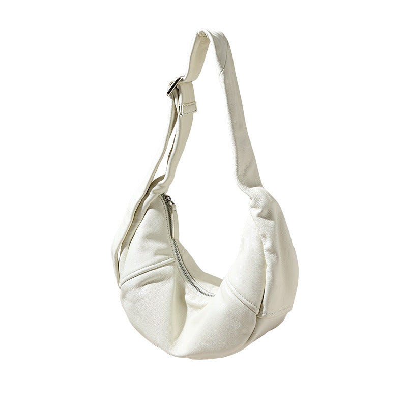 Women's Large Capacity Bag Milkshake White 34x10x11.5 cm