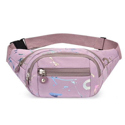 Women's Waist Bag Waterproof Chest Crossbody Light Purple Style 2 MuddyStock