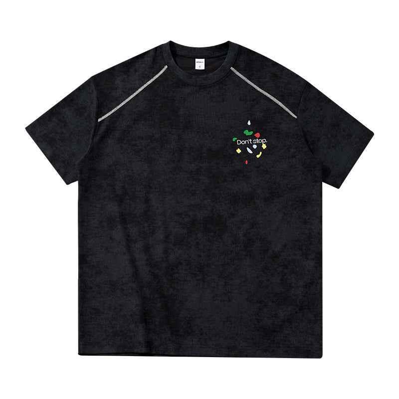 Snowflake Climbing Print Short-Sleeve T-Shirt For Men Black null