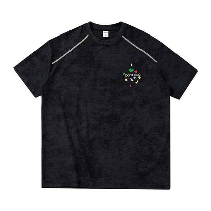 Snowflake Climbing Print Short-Sleeve T-Shirt For Men Black null