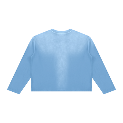 Sunfade Boxy Long Sleeve T-Shirt For Men | MuddyStock Originals