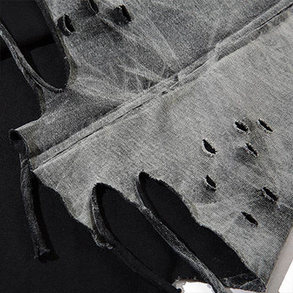 Gradient Ripped Necklace Vest For Men And Women MuddyStock