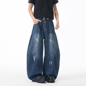 American-style Tailored Bootcut Jeans For Men Dark Blue All Products