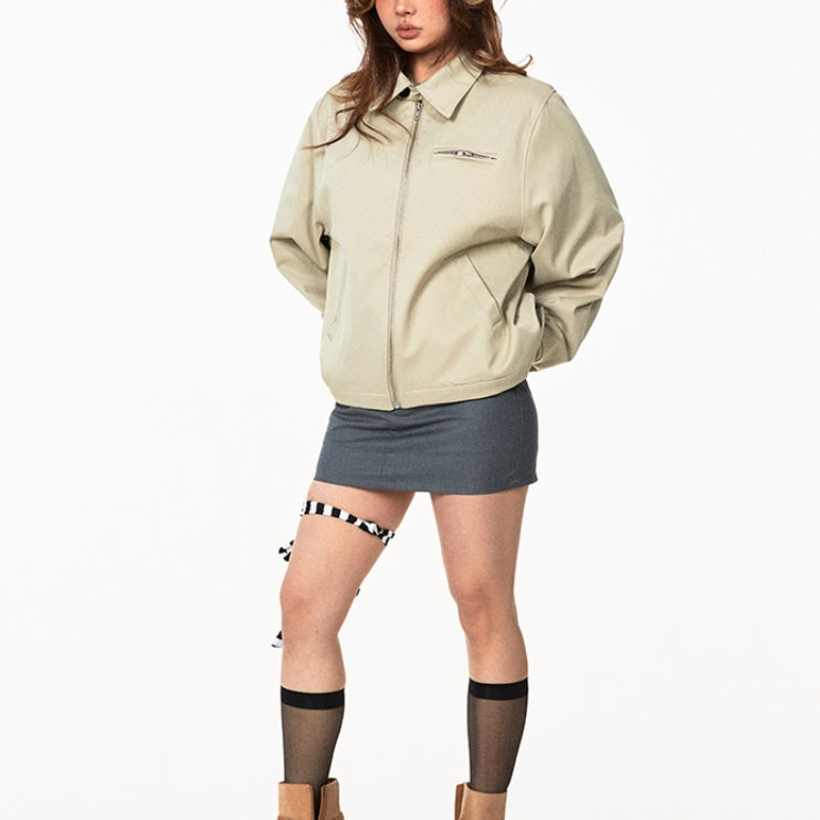 American Retro Short Lapel Jacket For Women MuddyStock