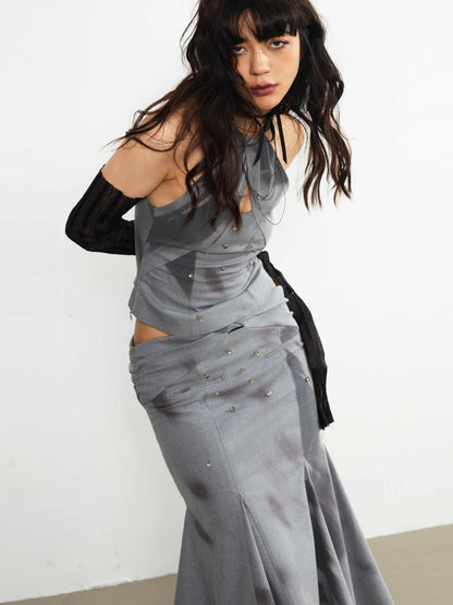 Printed Punk Girl Hollow Skirt For Women All Products