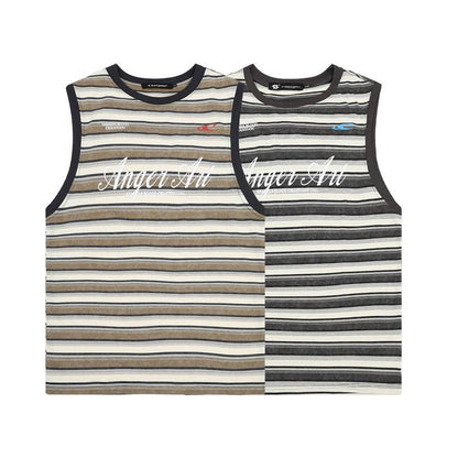 Fashion Personality Striped Casual Waistcoat For Both Men And Women MuddyStock