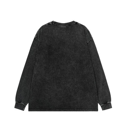 American Retro Long Sleeve T-shirt For Men And Women MuddyStock