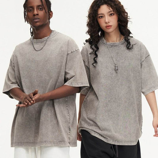 Summer New Round Neck Loose Retro Top MuddyStock