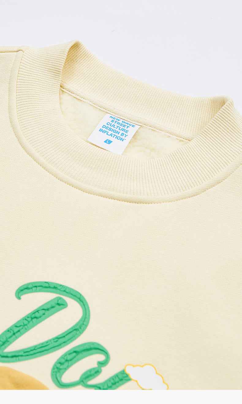 Polar Fleece Suede Foam Bear Round Neck Sweater For Men MuddyStock