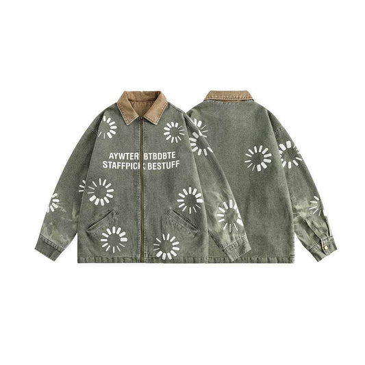 Stitching Denim Men's Sports Jacket MuddyStock