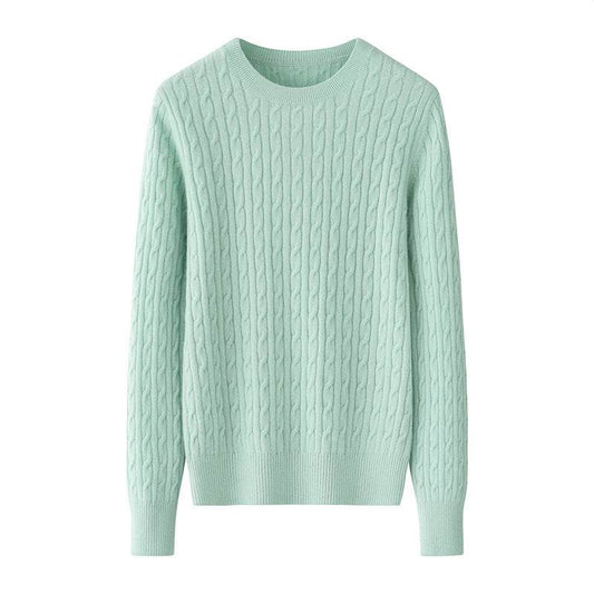 Round Neck Sweater Women's Pure Cashmere Sweater MuddyStock