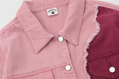 Punk Trendy Color Matching Irregular Jacket For Women MuddyStock null