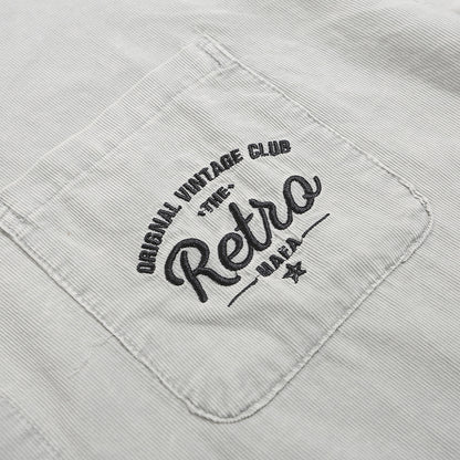 Letter Pocket Embroidered Casual Shirt For Men MuddyStock