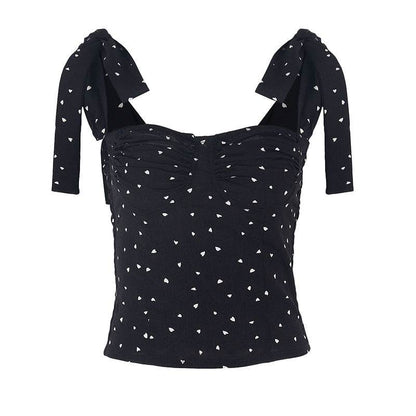 Sexy Women Dot Strap Top Clothes Bodies For Women Black MuddyStock