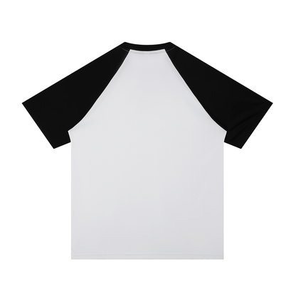 Contrast Raglan Sleeve Mesh T-Shirt For Men | MuddyStock Originals