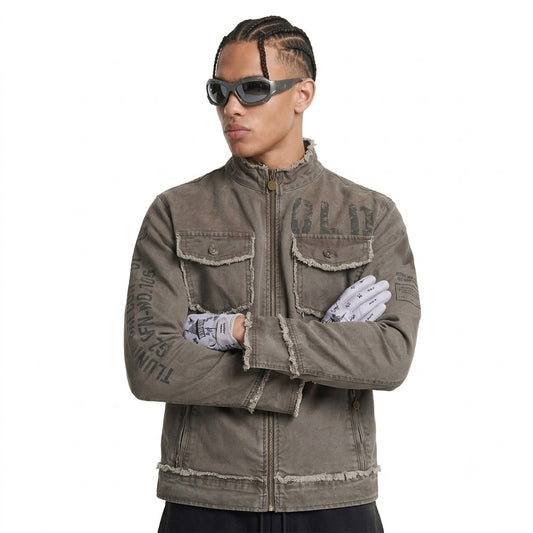Make an old letter printed jacket | MuddyStock Originals