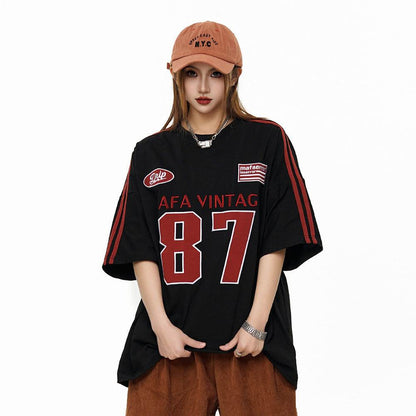 Printed Cotton T-shirt For Women MuddyStock