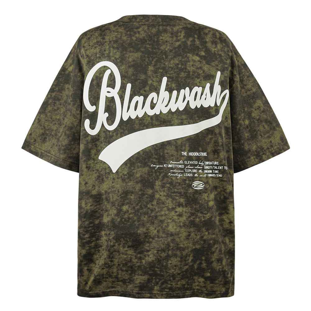 Tie-dye Letter Print Short-sleeve T-shirt For Men null
