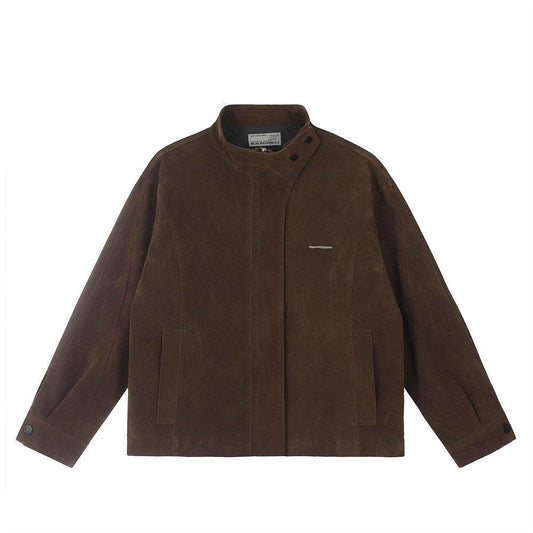 Fashion Loose Lapel Motorcycle Jacket Men MuddyStock