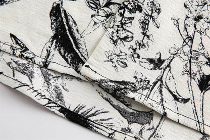 Men and Women Printed Short-sleeved Shirt MuddyStock