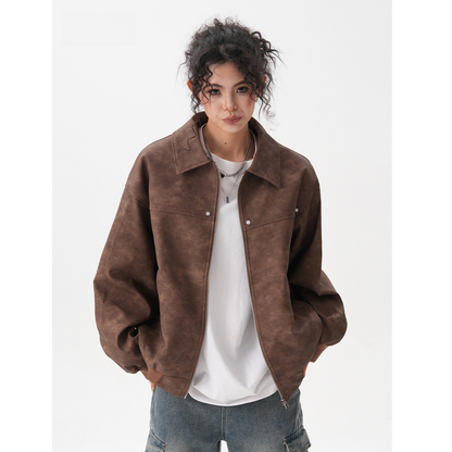 Retro Brown Coat For Women MuddyStock