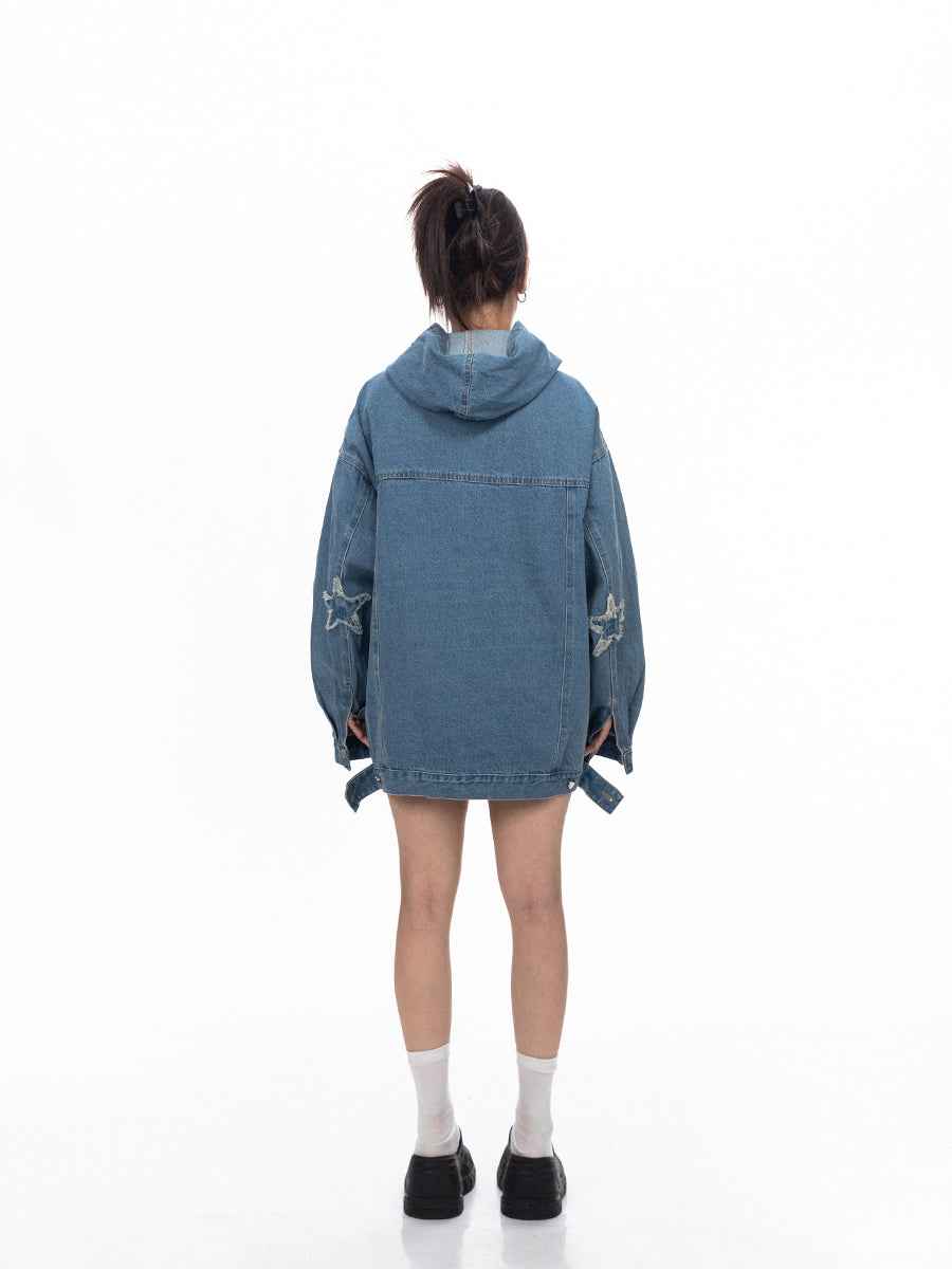 Retro Washed Loose Hoodie for women MuddyStock