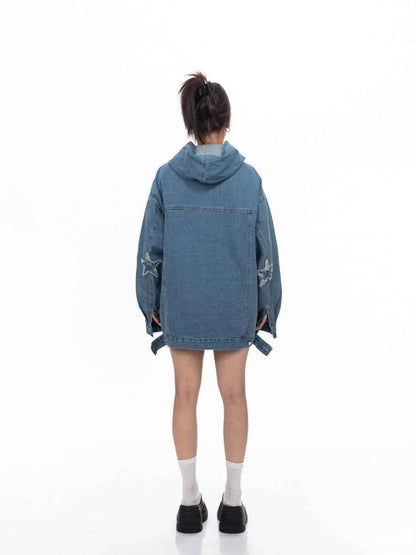 Retro Washed Loose Hoodie for women MuddyStock