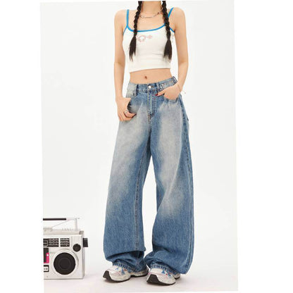 Fashionable All-match Straight Jeans For Women MuddyStock