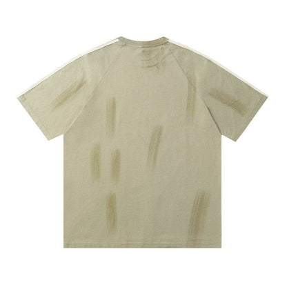 Fashion Letter Loose Short Sleeve T-shirt For Men MuddyStock