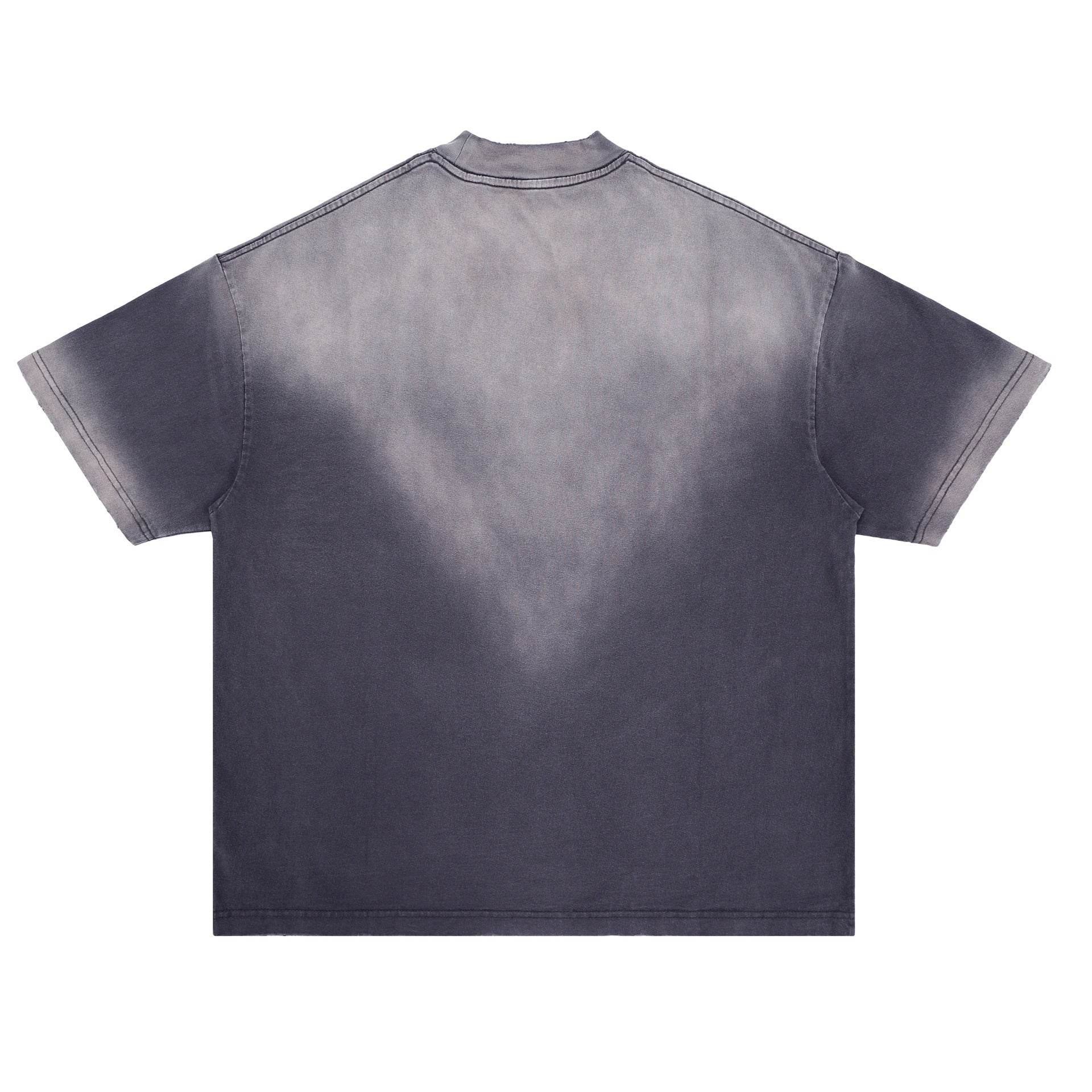 Retro Wash Tie-dye Oversize Short-sleeved T-shirt For Men MuddyStock