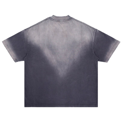 Retro Wash Tie-dye Oversize Short-sleeved T-shirt For Men MuddyStock