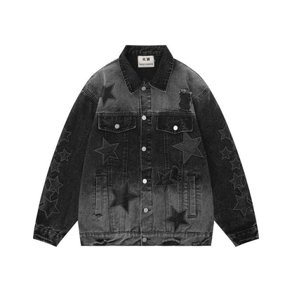 Five-pointed Star Jacket Women Black null