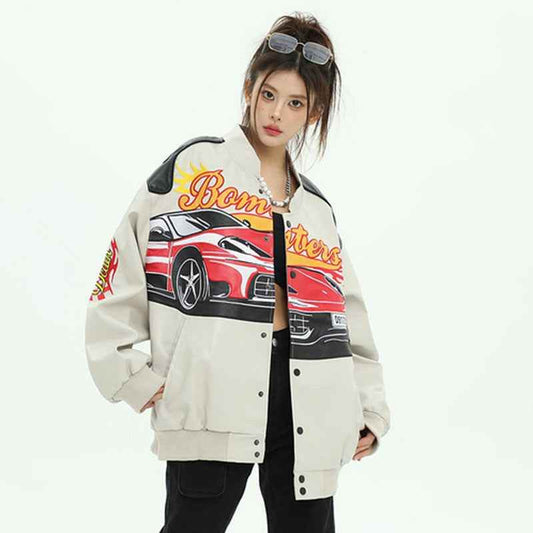 Street Biker Baseball Jersey For Women MuddyStock