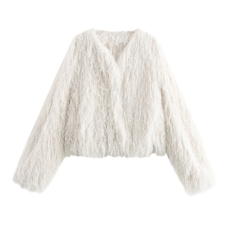 Metallic Color Fringe Trim Jacket For Women All Products