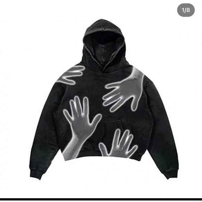 Casual Letter Printed Hoodie For Men And Women TMW49314 MuddyStock