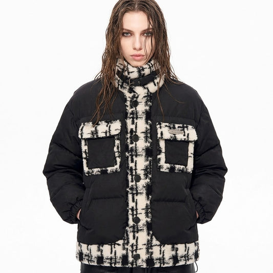 Color-contrast Jacket For Women