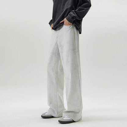 Men's Marble Dark Pattern Casual Trousers MuddyStock