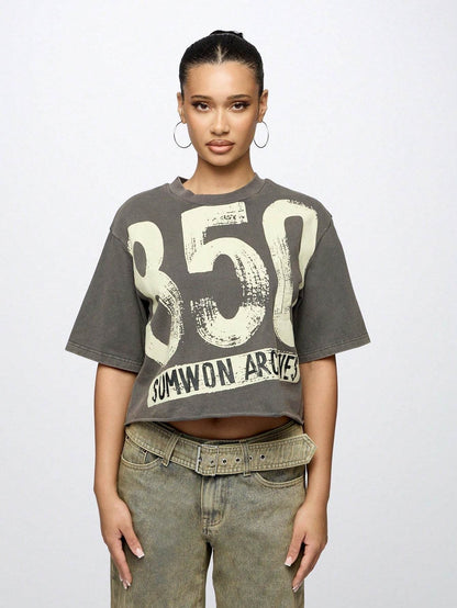 Women's Super City Street Style Pattern T-shirt MuddyStock